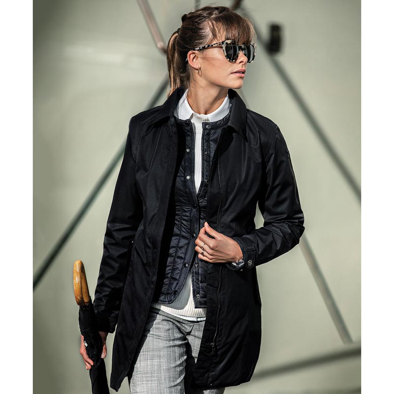 Women's Seattle waterproof business coat - Black XS